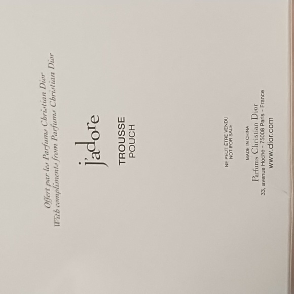 Jadore by Dior 🎀 Linen & Sequin Cosmetic Case - Picture 5 of 9